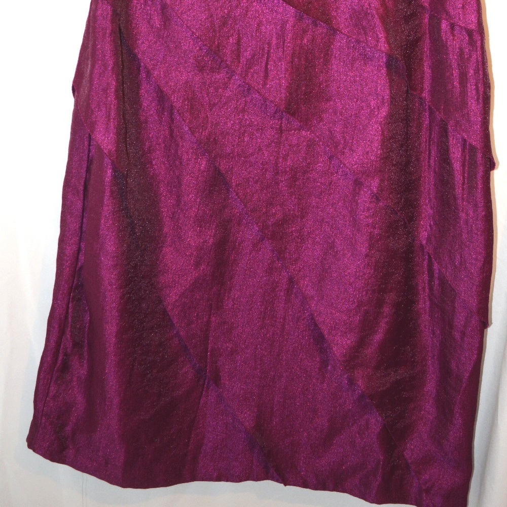 🎁NWT LONDON TIMES SHIMMERY TIERED COCKTAIL DRESS - Picture 6 of 8